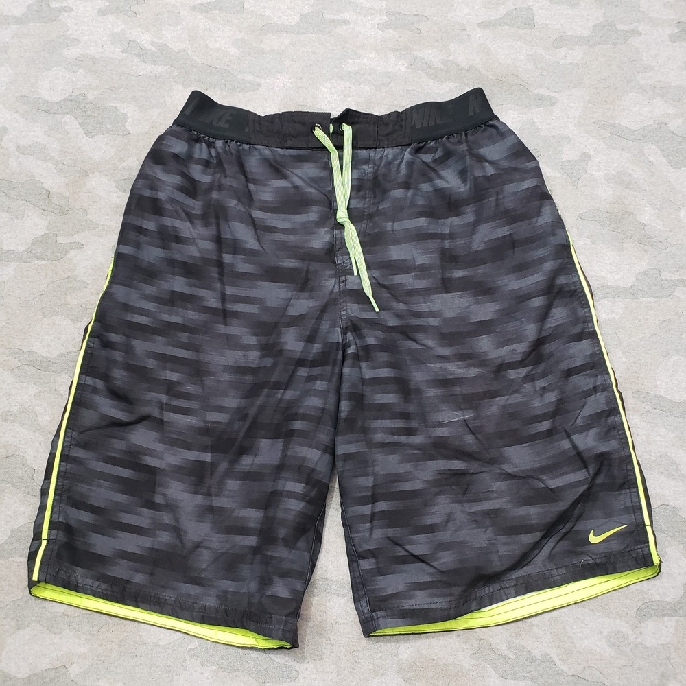 Nike Shorts Mens Small Gray Drawstring Mesh Lined‎ Swim